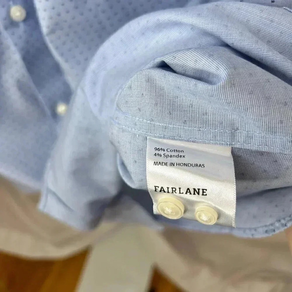Fairlane Size XXL Short Non Iron Stretch Men’s Long Sleeve Shirt Business Office - Picture 8 of 15